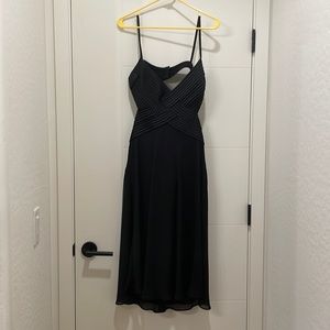 Vintage Cachet size 14 black dress backless